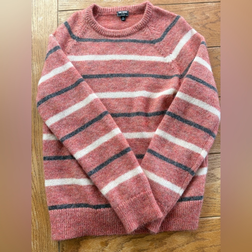 Todd Snyder Men’s Striped Crewneck Sweater – Italian Yarn – Size L